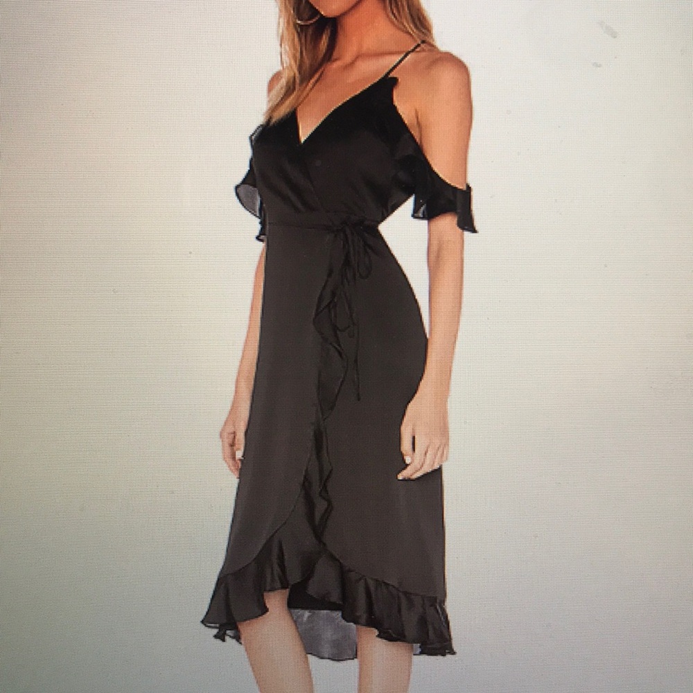 Revolve Lovers + Friends Wrap midi dress worn once - Picture 3 of 3